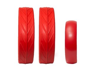 JuCad tires náhradní pneu na kola, 3ks, červené