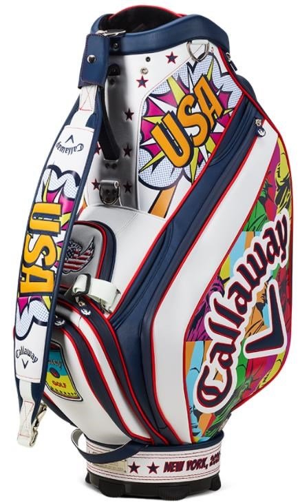 Callaway Limited Edition 2020 September Major staff bag, červeno/bílo/modrý