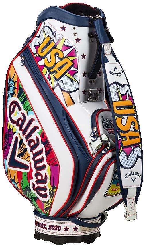 Callaway Limited Edition 2020 September Major staff bag, červeno/bílo/modrý