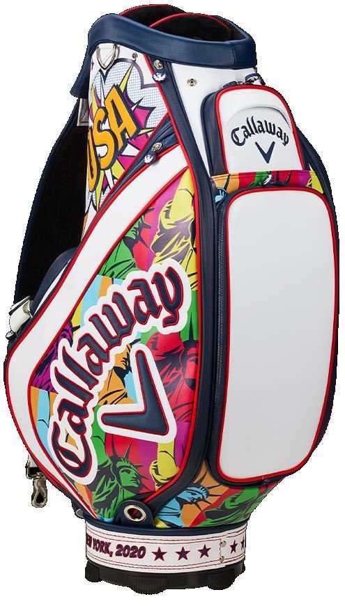 Callaway Limited Edition 2020 September Major staff bag, červeno/bílo/modrý