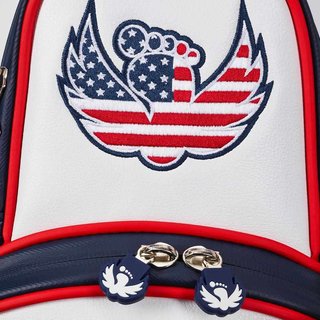 Callaway Limited Edition 2020 September Major staff bag, červeno/bílo/modrý