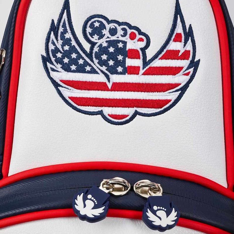 Callaway Limited Edition 2020 September Major staff bag, červeno/bílo/modrý