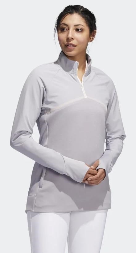 Adidas Hybrid Quarter-Zip dámská mikina, glory grey