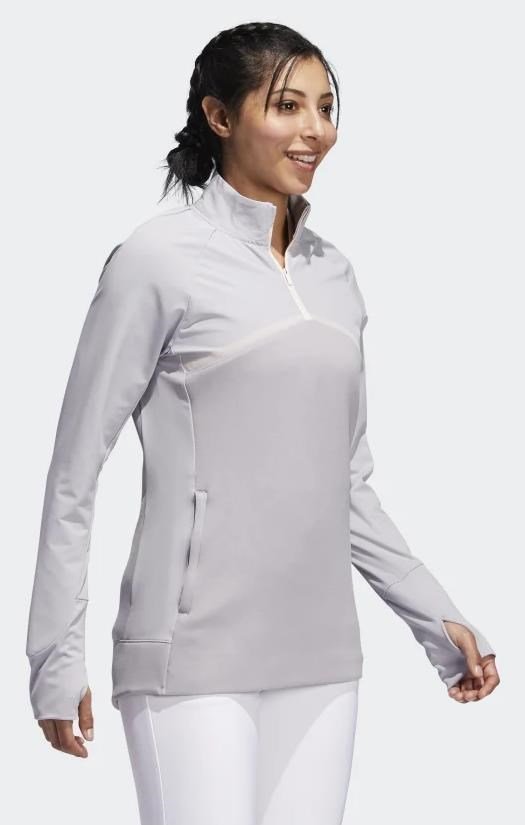 Adidas Hybrid Quarter-Zip dámská mikina, glory grey