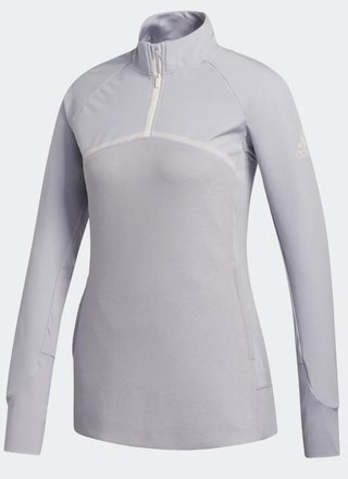 Adidas Hybrid Quarter-Zip dámská mikina, glory grey