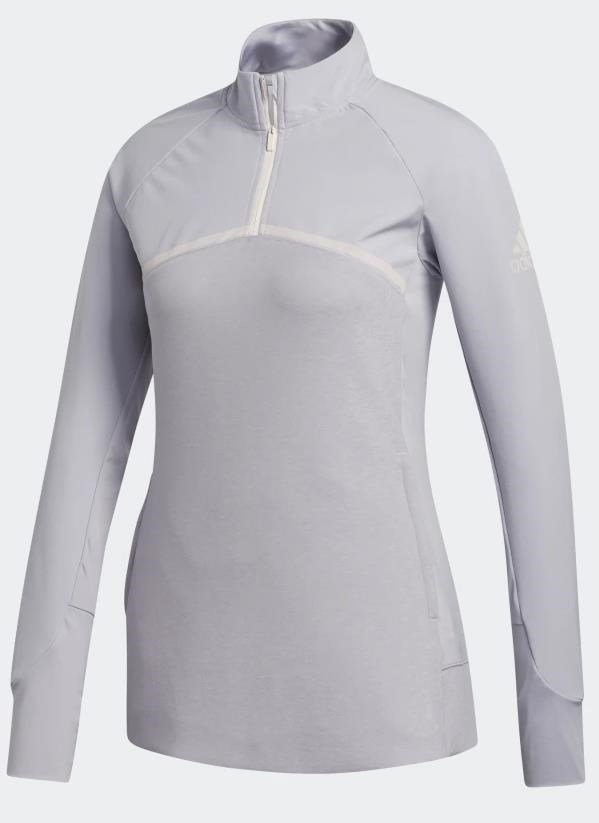 Adidas Hybrid Quarter-Zip dámská mikina, glory grey