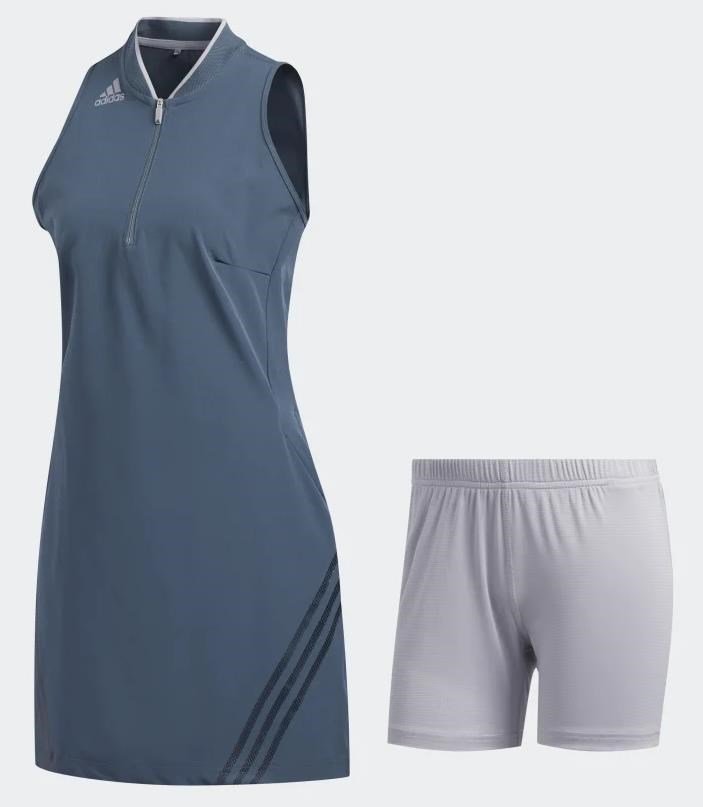 Adidas 3-Stripes golfové šaty, legacy blue