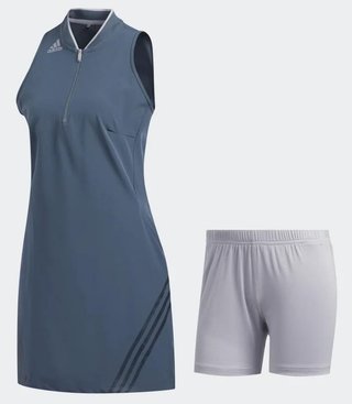 Adidas 3-Stripes golfové šaty, legacy blue