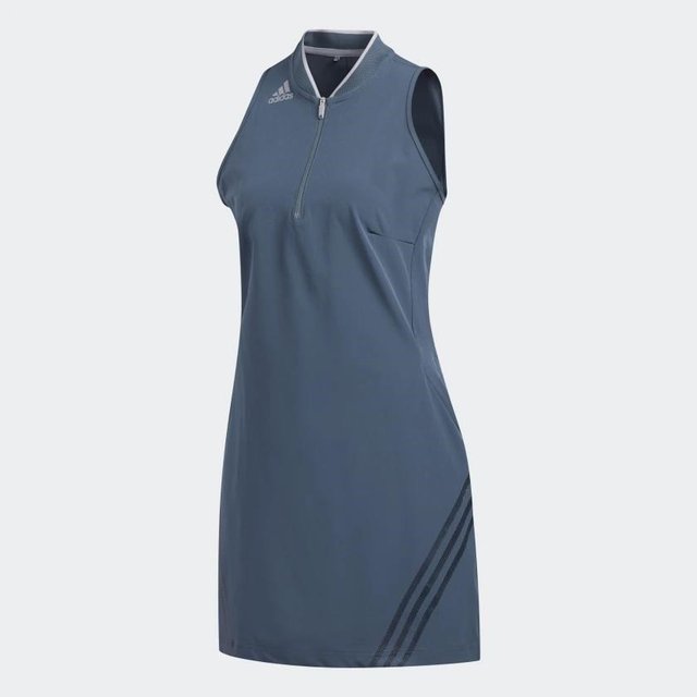 Adidas 3-Stripes golfové šaty, legacy blue