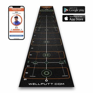 Wellputt Mat CLASSIC patovací koberec, 4m, černý