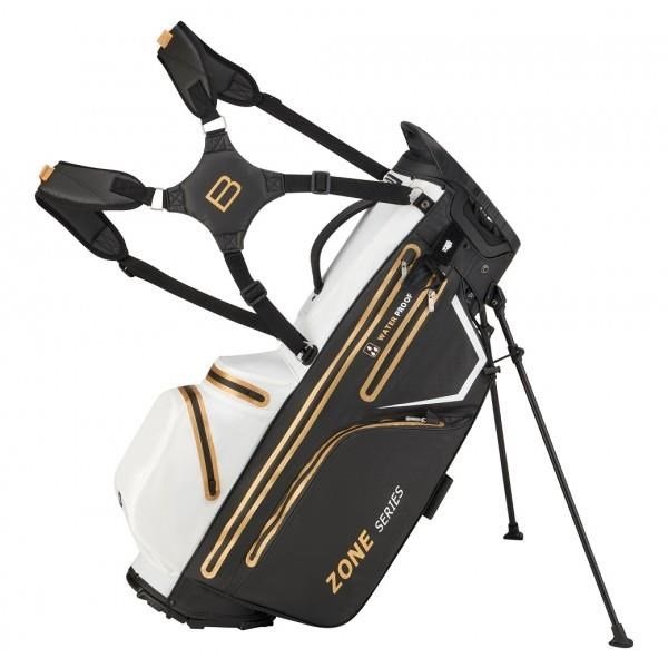 Bennington Zone Waterproof stand bag, černo/bílo/zlatý