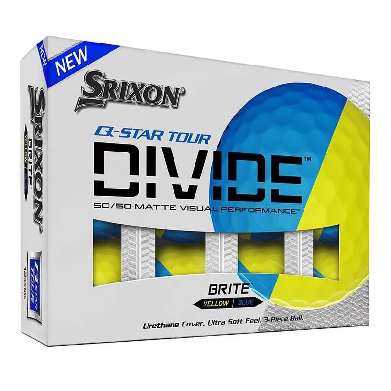Srixon Q-Star Tour Divide golfové míčky, žluto/modré