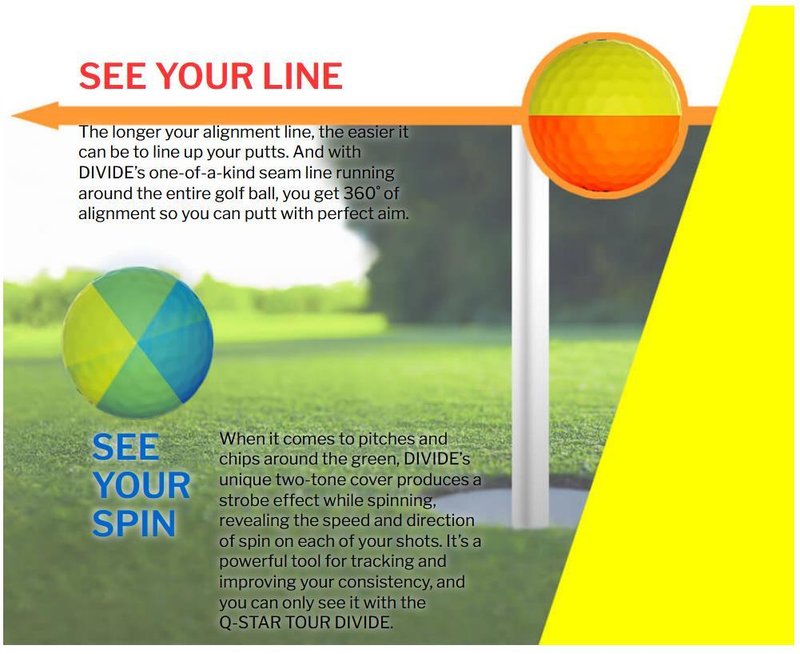 Srixon Q-Star Tour Divide golfové míčky, žluto/modré