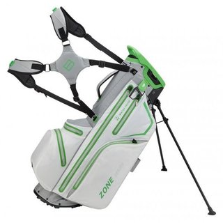 Bennington Zone Waterproof stand bag, bílo/stříbrno/limetkový