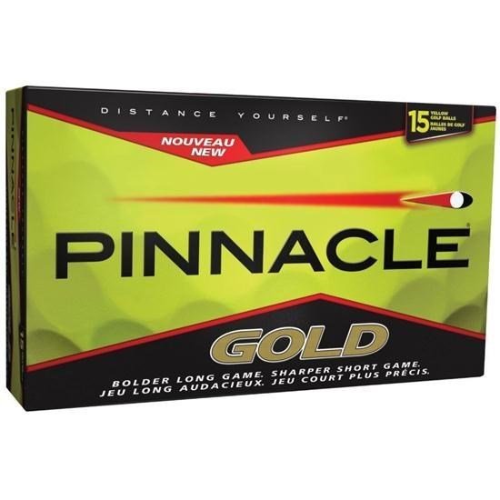 Pinnacle Gold golfové míče, žluté, 2-vrstvé