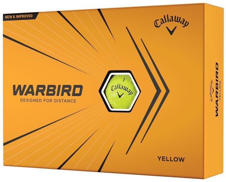 Callaway Warbird Yellow golfové míčky, žluté