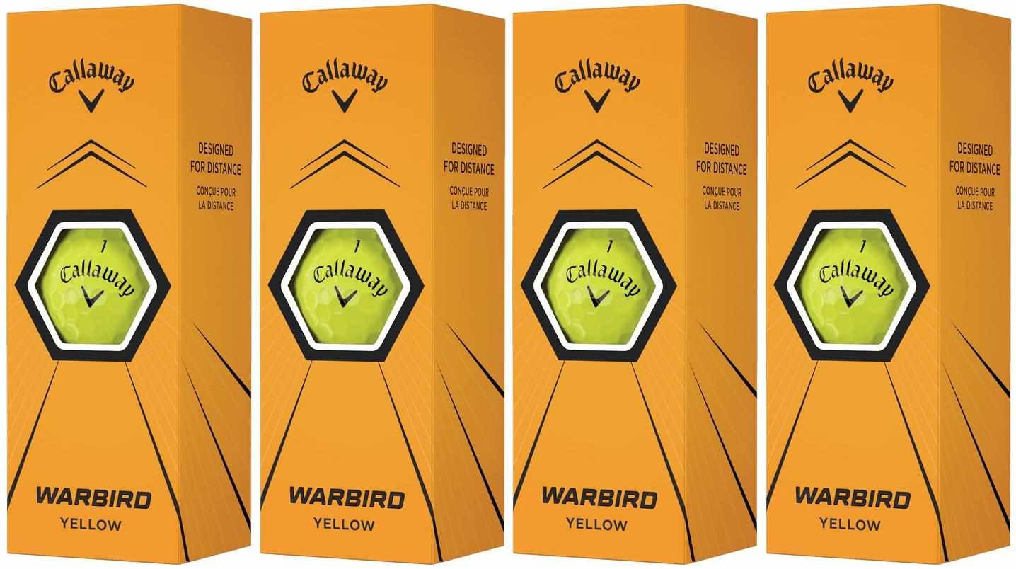 Callaway Warbird Yellow golfové míčky, žluté