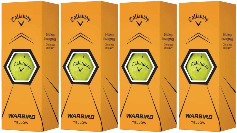Callaway Warbird Yellow golfové míčky, žluté