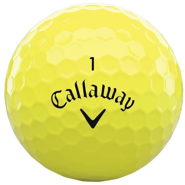 Callaway Warbird Yellow golfové míčky, žluté