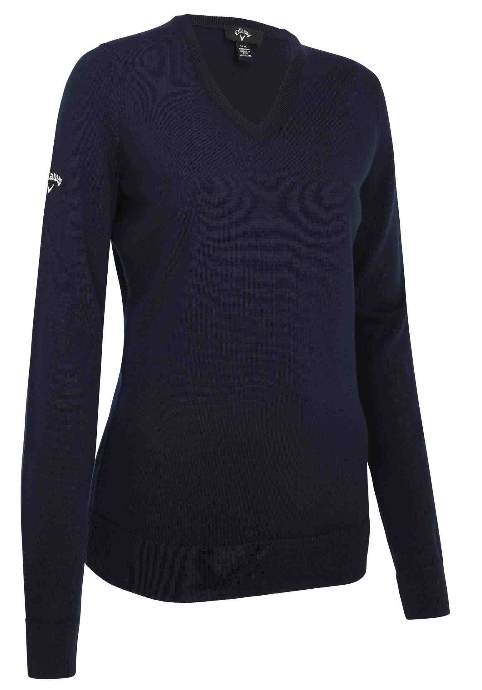 Callaway V-Neck Merino dámský svetr, tmavě modrý
