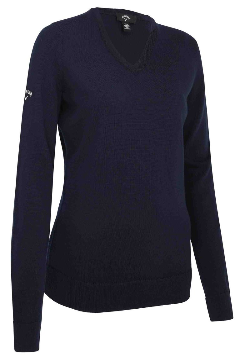 Callaway V-Neck Merino dámský svetr, tmavě modrý