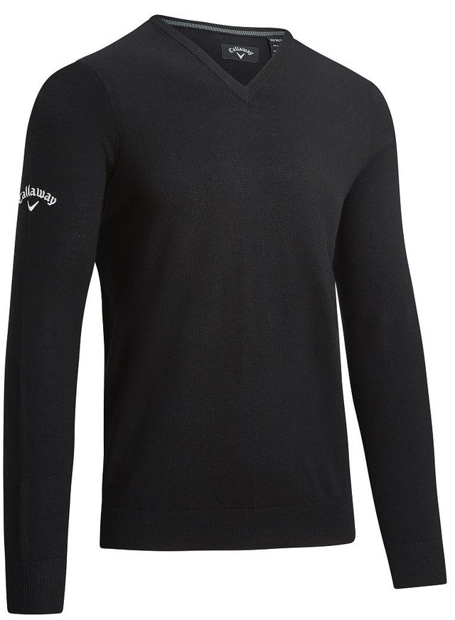 Callaway V-Neck Merino pánský svetr, černý
