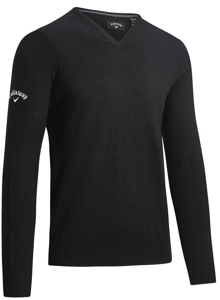 Callaway V-Neck Merino pánský svetr, černý
