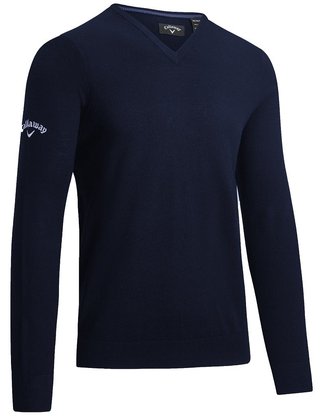Callaway V-Neck Merino pánský svetr, modrý