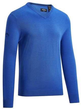 Callaway V-Neck Merino pánský svetr, modrý