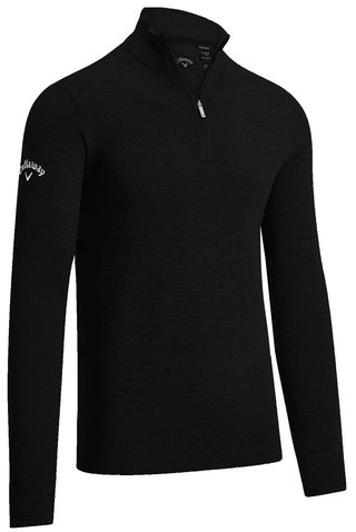 Callaway 1/4 Zipped Merino pánský svetr, černý