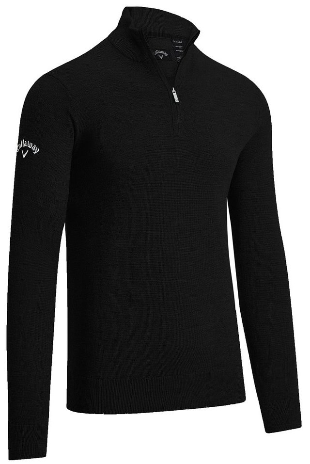 Callaway 1/4 Zipped Merino pánský svetr, černý