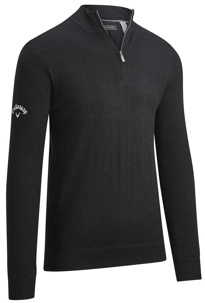 Callaway Windstopper 1/4 Zip pánský svetr, černý