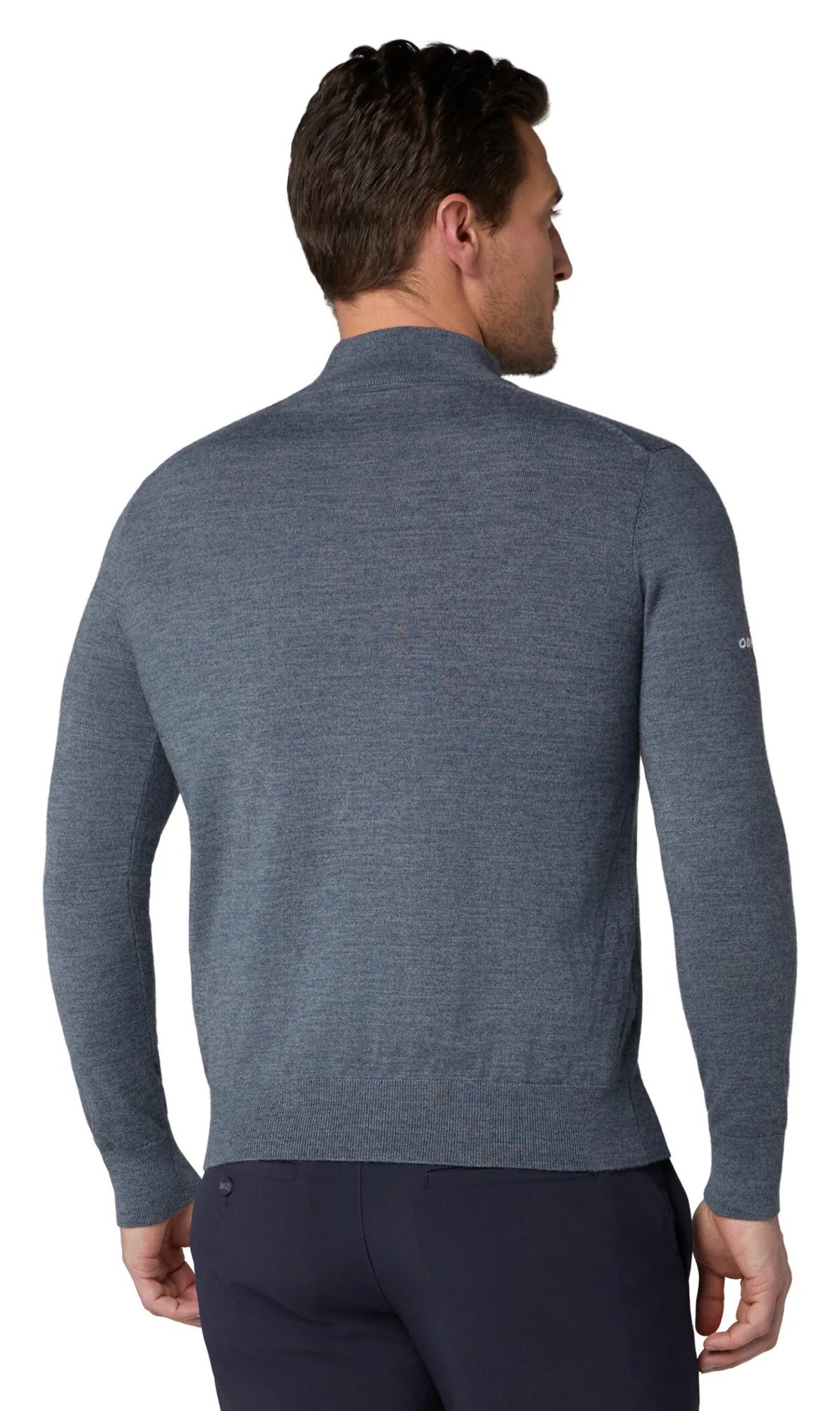 Callaway 1/4 Blended Merino pánský svetr, šedý