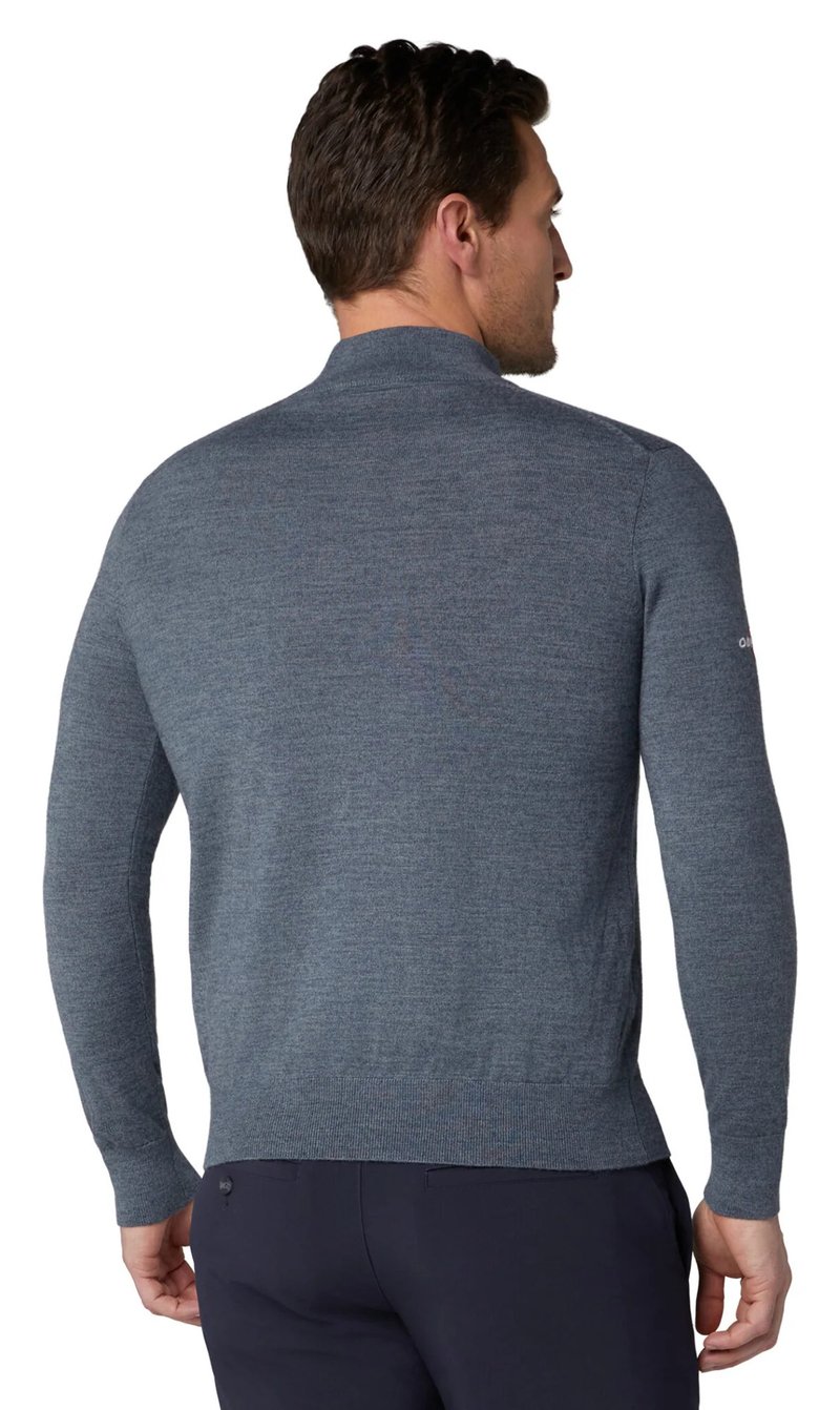 Callaway 1/4 Blended Merino pánský svetr, šedý