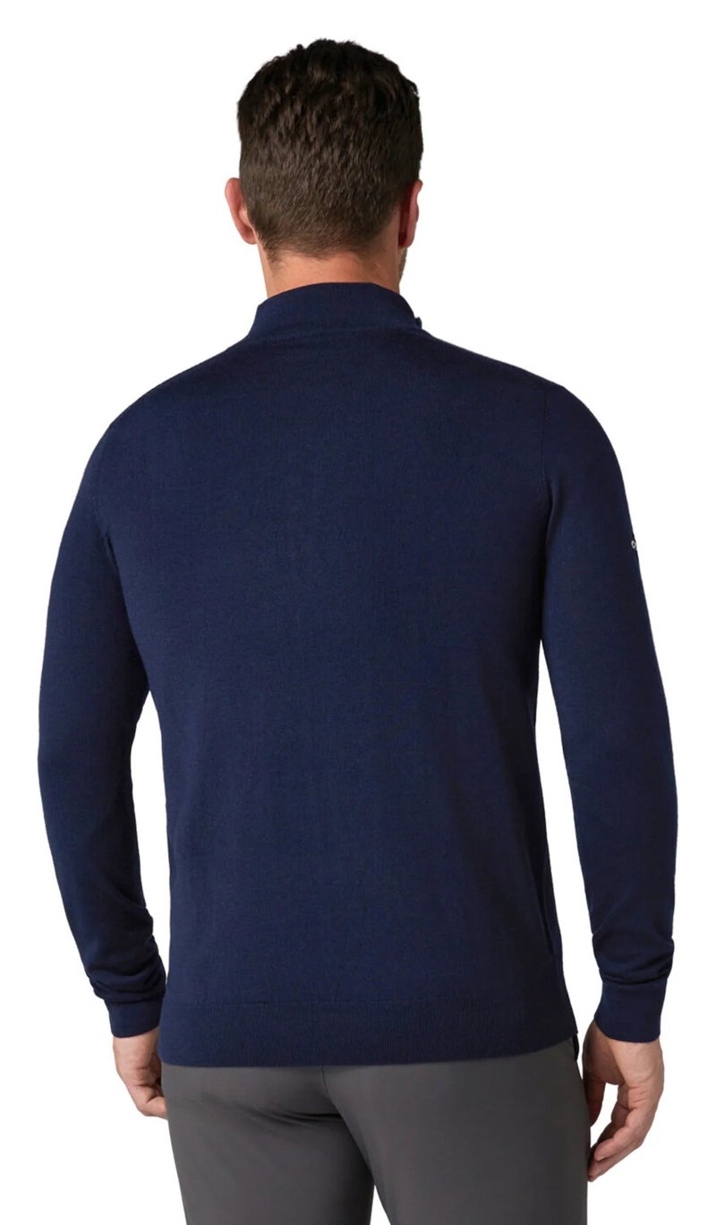 Callaway 1/4 Blended Merino pánský svetr, modrý