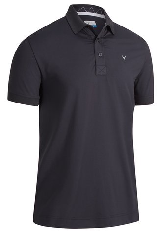 Callaway Solid Ribbed pánské polo, černé