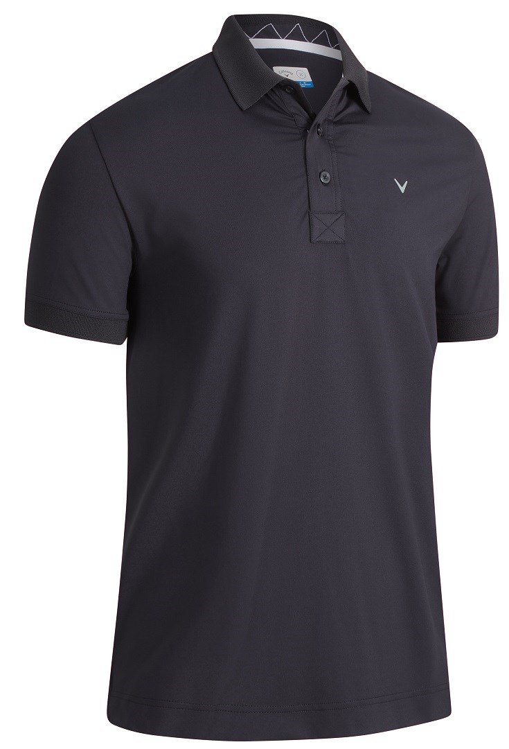 Callaway Solid Ribbed pánské polo, černé
