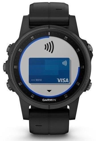 Garmin fenix5S Plus Sapphire Black, Black Band
