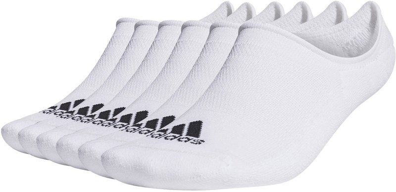 Adidas Low-Cut pánské ponožky, 6párů, bílé
