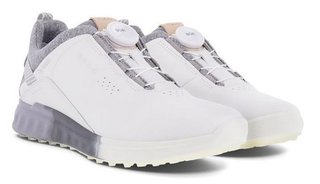 Ecco S-Three Boa dámské golfové boty, bílo/šedé