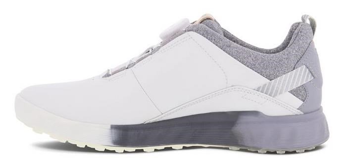 Ecco S-Three Boa dámské golfové boty, bílo/šedé