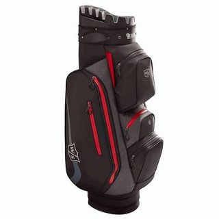 Wilson Staff I-Lock Rain cart bag, černo/červený