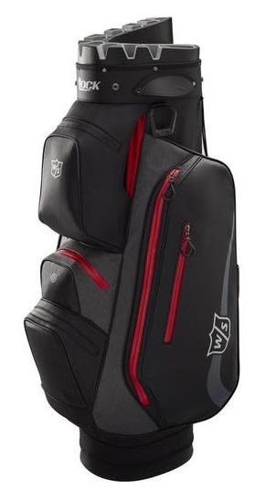 Wilson Staff I-Lock Rain cart bag, černo/červený