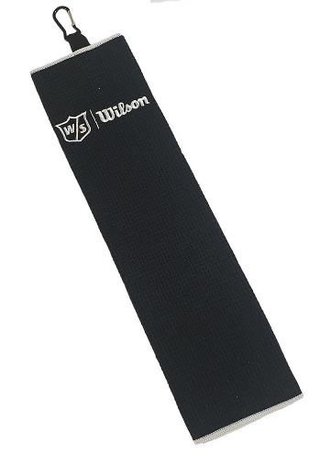 Wilson Staff Tri Fold golfový ručník, černý