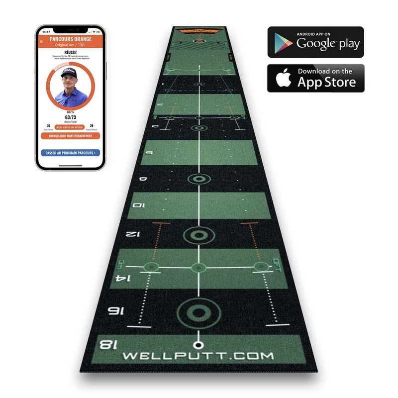 Wellputt Mat CLASSIC patovací koberec, 4m, zelený