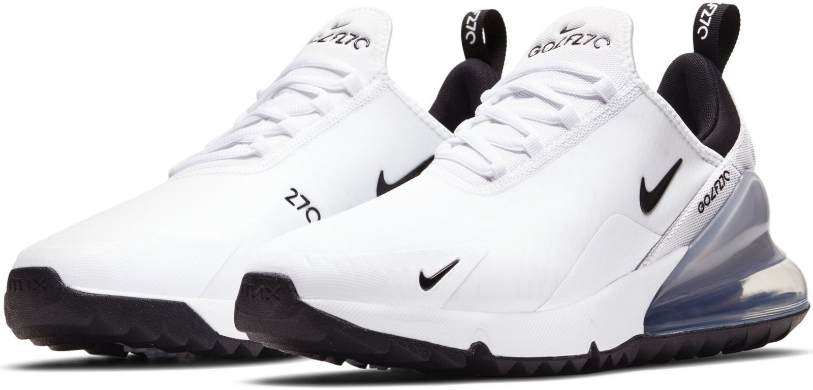 Nike Air Max 270 G unisex golfové boty, bílo/černé