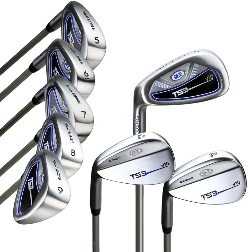 U.S. Kids Golf TS3-57 (145cm) V10 8-Club dětský golfový set želez, grafit