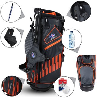 2022 U.S. Kids Golf UL51 (130 cm) WT20-s dětský stand bag, šedo/oranžový