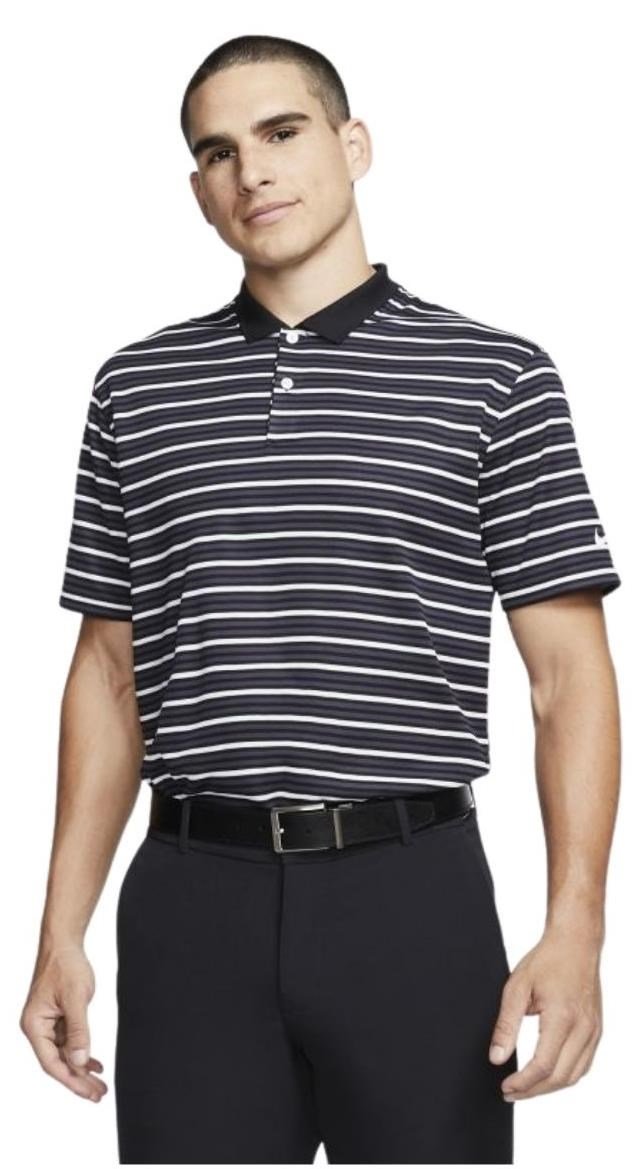Nike Dri-Fit Victory Stripe OLC pánské polo, černé