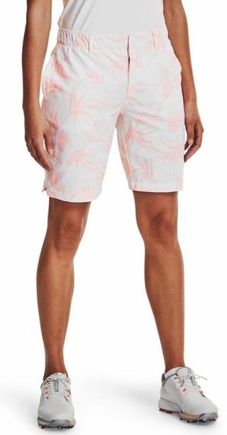 Under Armour Links Printed dámské kraťasy, bílo/světle růžové